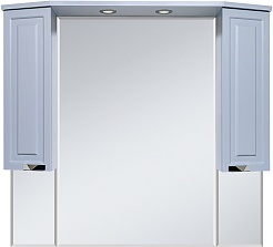 Misty Зеркальный шкаф Терра 110 серый – фотография-1